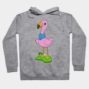 Flamingo Scarf Hoodie